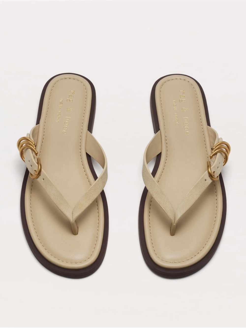 rag & bone Gia Suede Flip Flops